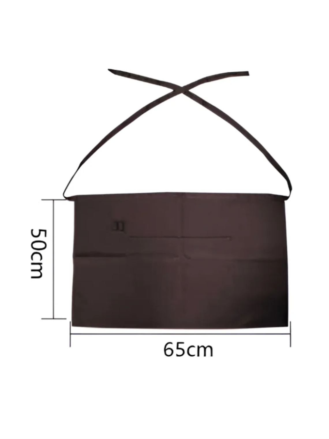 Delantal Pechera Corta De Cintura Garzón Con Bolsillos 2