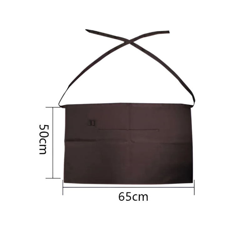 Delantal Pechera Corta De Cintura Garzón Con Bolsillos 2