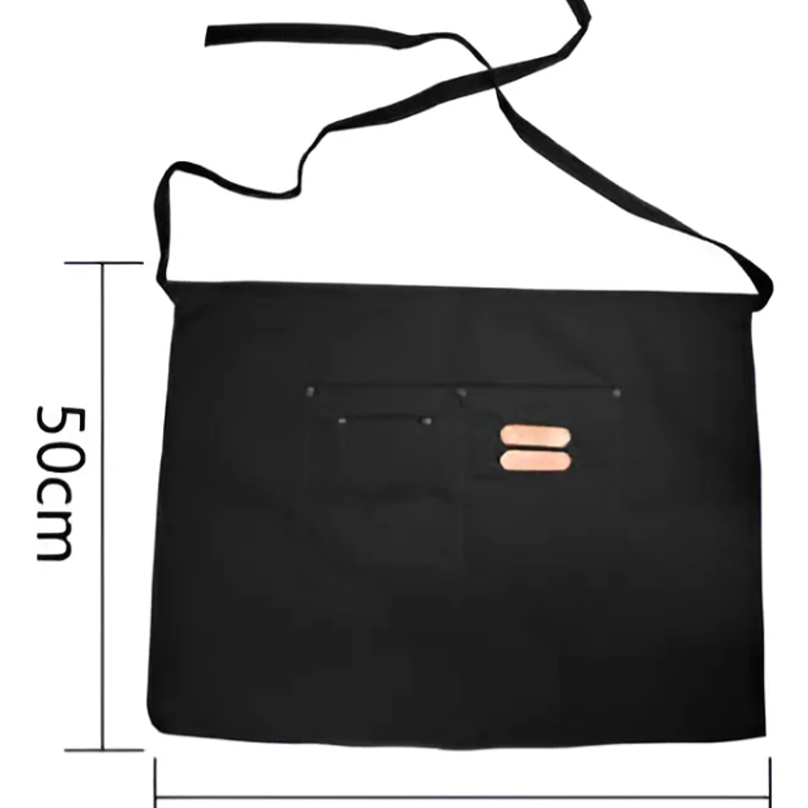 Delantal de cintura barista con bolsillos 2