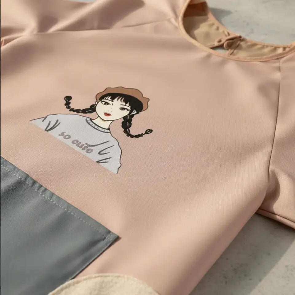 Delantal de cocina impermeable con mangas largas y bolsillo 6