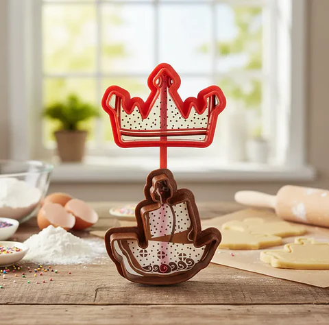 cortador de galletas, molde de corona
