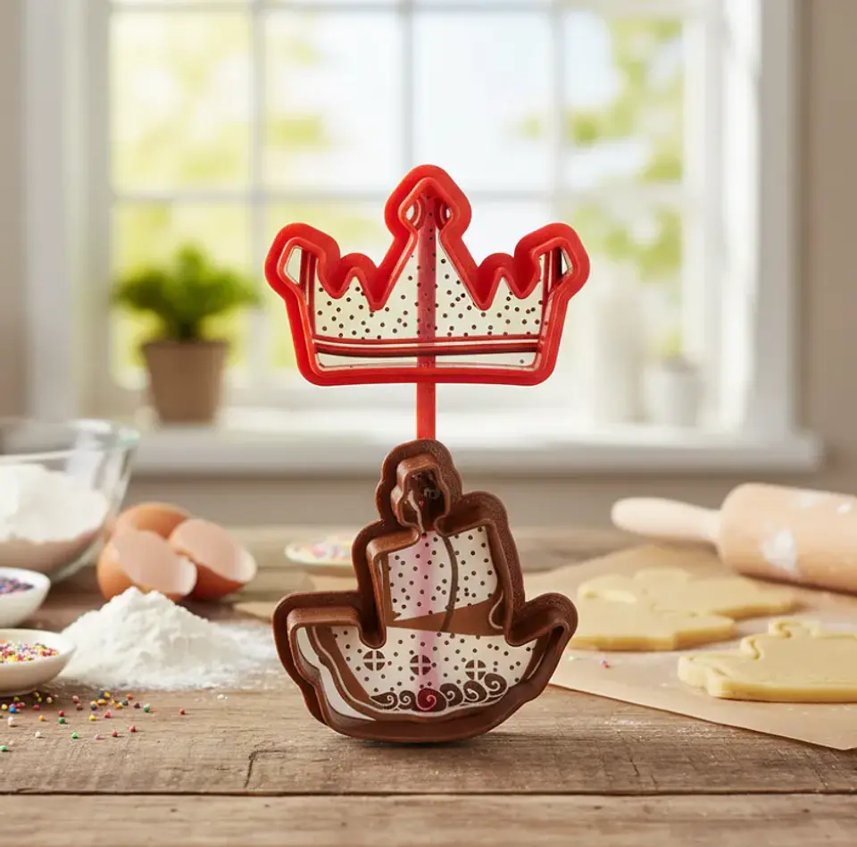 cortador de galletas, molde de corona 1