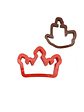 cortador de galletas, molde de corona - Miniatura 2