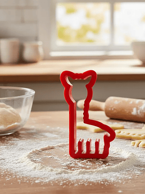 cortador de galletas, molde de jirafa y leon  