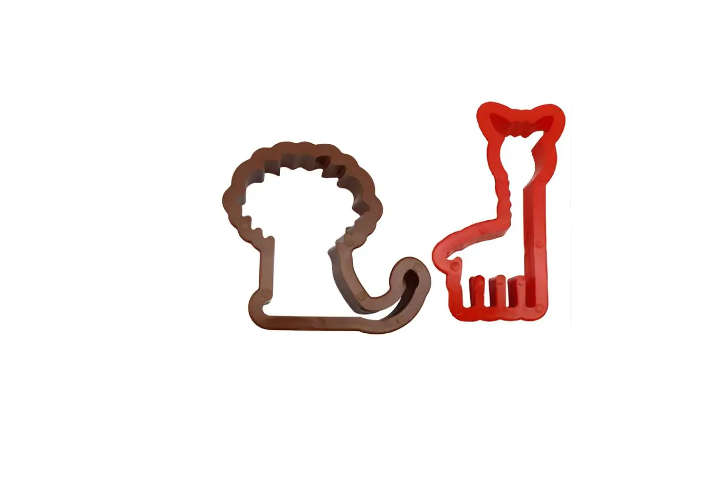 cortador de galletas, molde de jirafa y leon   3