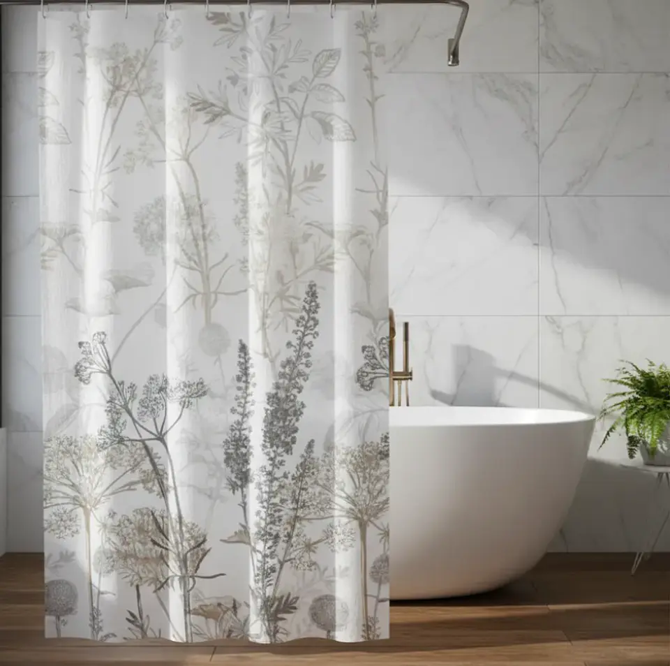 cortina de baño de 180*180cm diseños varios 1