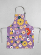 Delantal Cocina Impermeable Flores Ajustable Bolsillo - Miniatura 6
