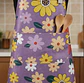 Delantal Cocina Impermeable Flores Ajustable Bolsillo - Miniatura 7