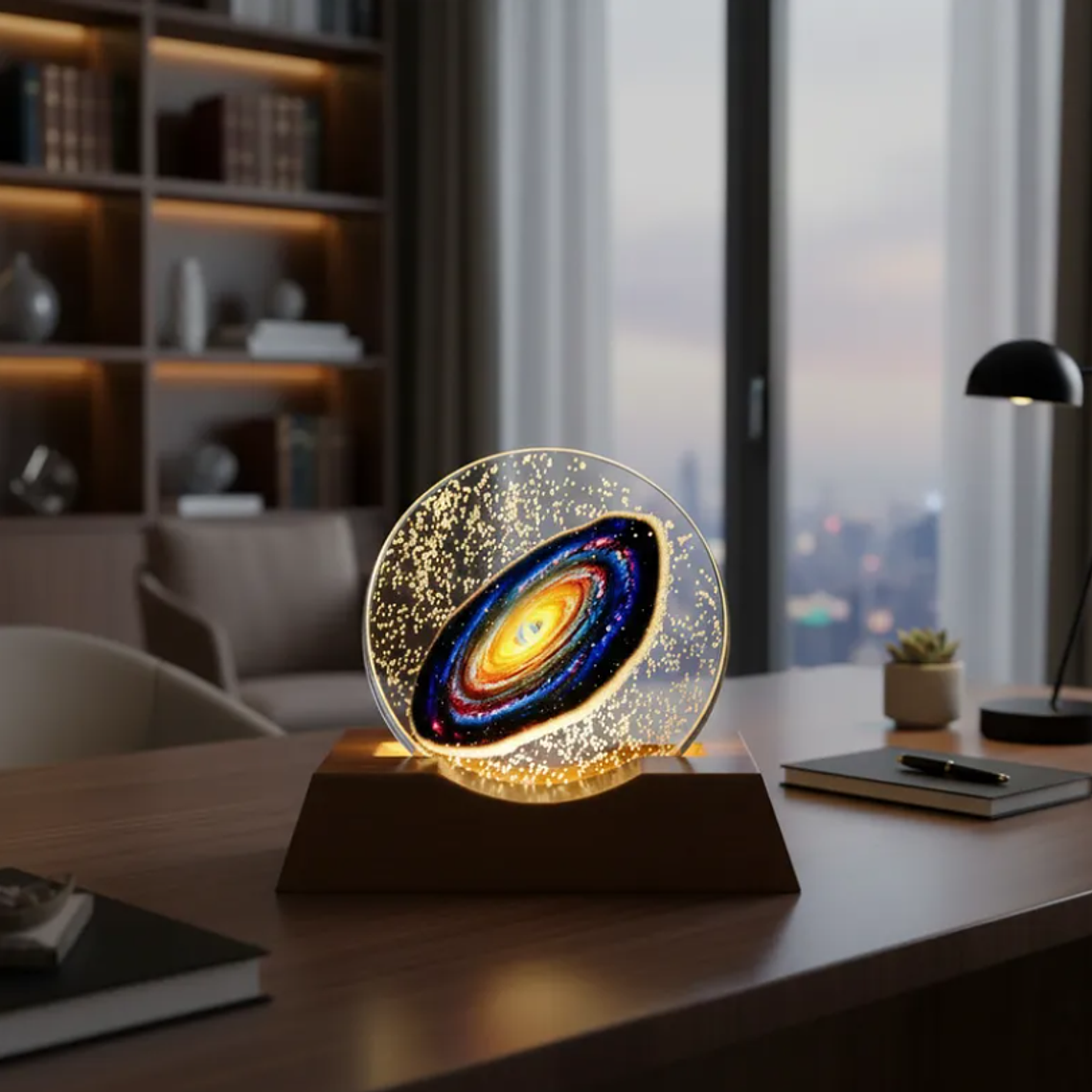 Esfera de cristal led de galaxia  1