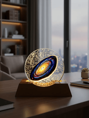 Esfera de cristal led de galaxia 