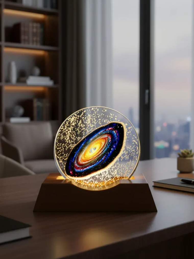 Esfera de cristal led de galaxia  1