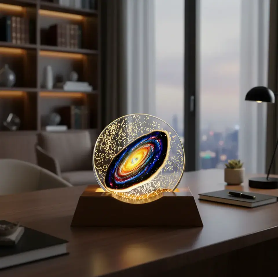 Esfera de cristal led de galaxia  1
