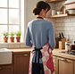 Delantal de cocina diseño oso rosa Lucky kawaii impermeable - Miniatura 6