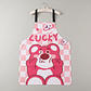 Delantal de cocina diseño oso rosa Lucky kawaii impermeable - Miniatura 7
