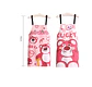 Delantal de cocina diseño oso rosa Lucky kawaii impermeable - Miniatura 2