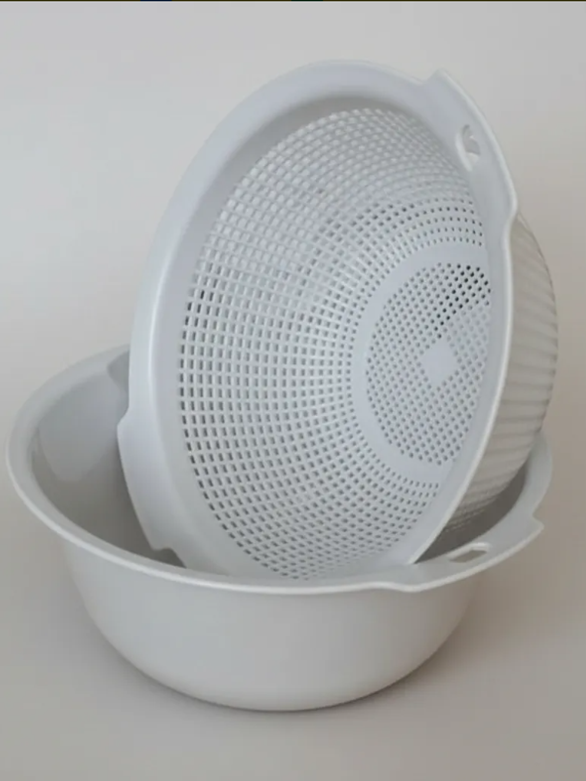 Bowl Con Colador Escurridor Plástico Para Lavar Frutas  4