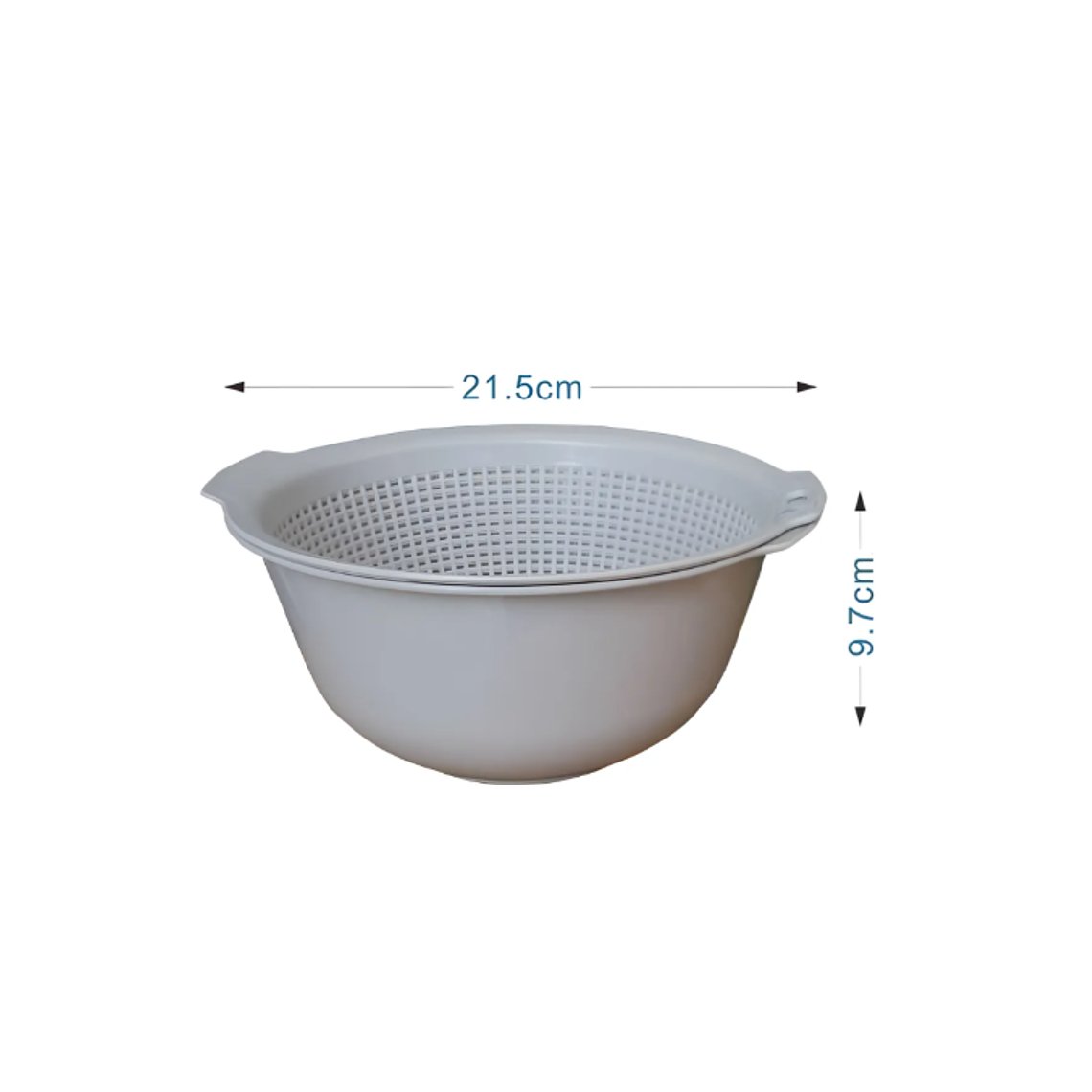 Bowl Con Colador Escurridor Plástico Para Lavar Frutas  2