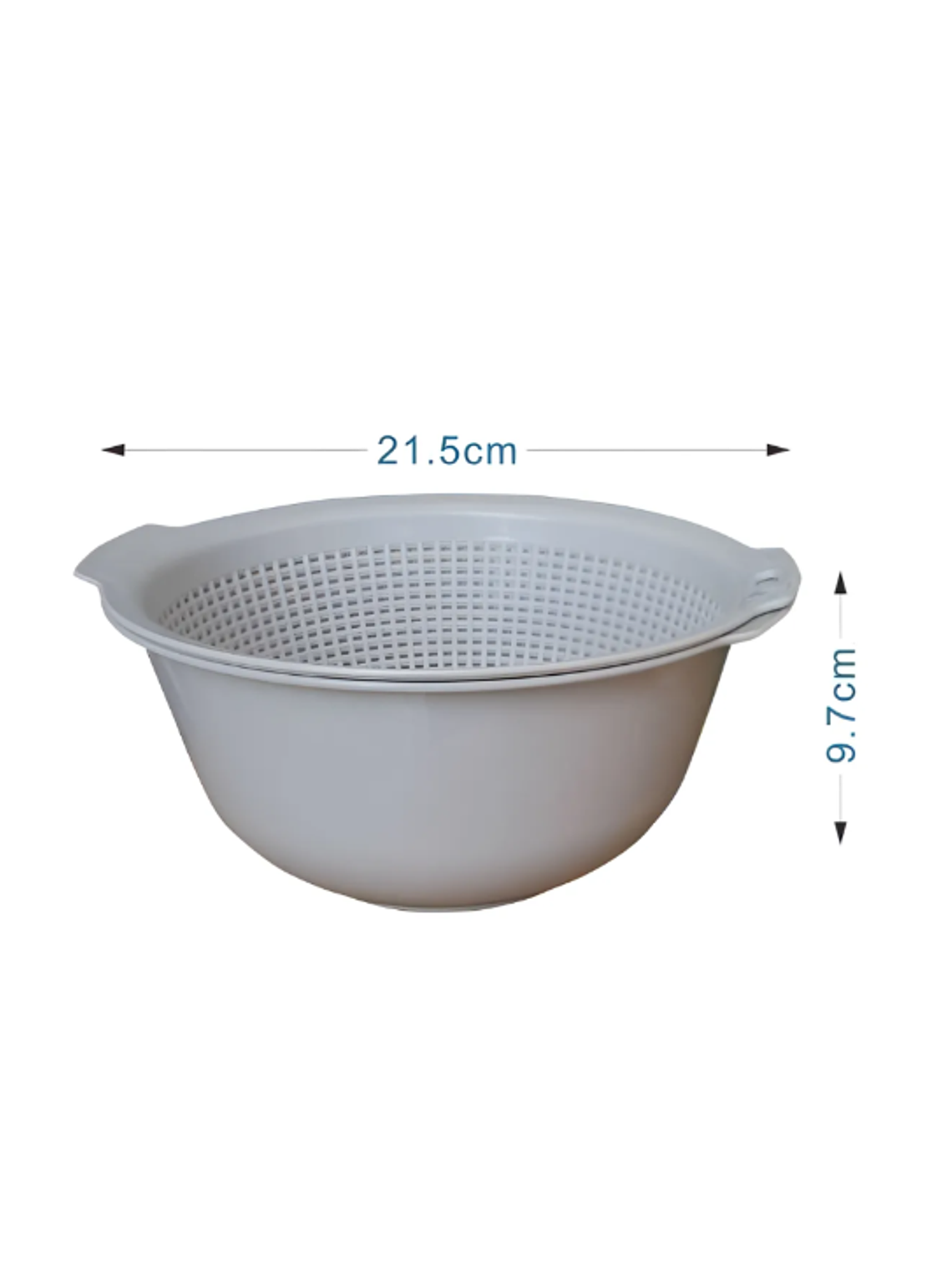 Bowl Con Colador Escurridor Plástico Para Lavar Frutas  2