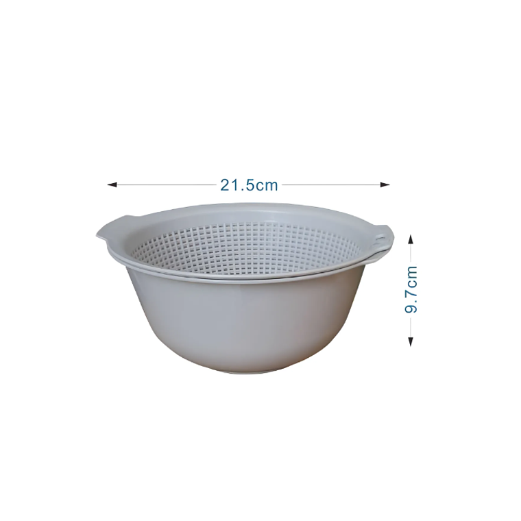 Bowl Con Colador Escurridor Plástico Para Lavar Frutas  2