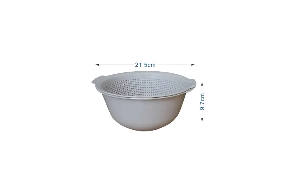 Bowl Con Colador Escurridor Plástico Para Lavar Frutas  2