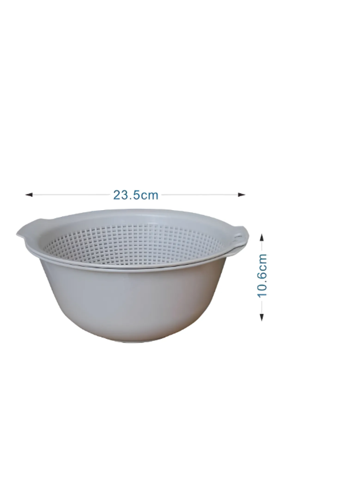 Set Bowl y Colador Escurridor Plástico 23.5 cm 5
