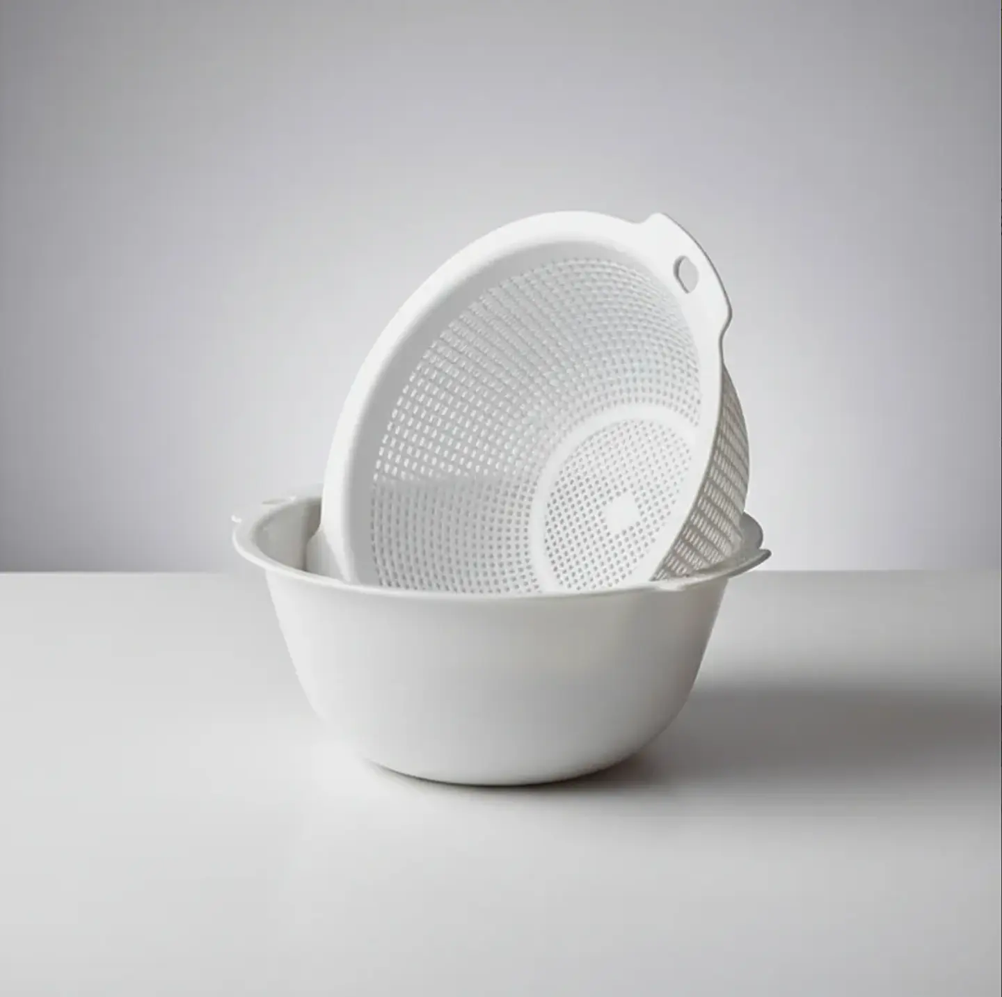 Set Colador y Bowl Plástico  para Cocina 2