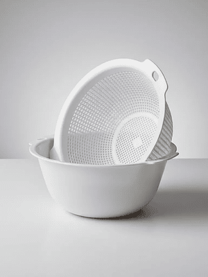 Set Colador y Bowl Plástico  para Cocina