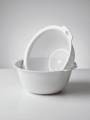 Set Colador y Bowl Plástico  para Cocina