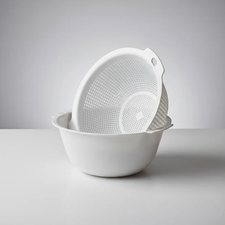 Set Colador y Bowl Plástico  para Cocina 2