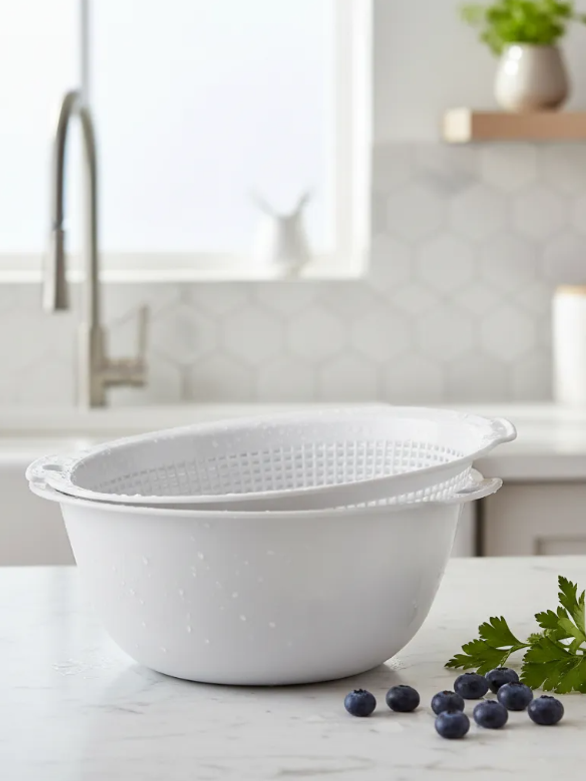 Set Colador y Bowl Plástico  para Cocina 3