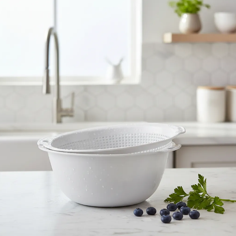 Set Colador y Bowl Plástico  para Cocina 3