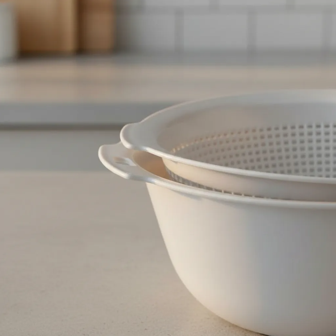Set Colador y Bowl Plástico  para Cocina 4