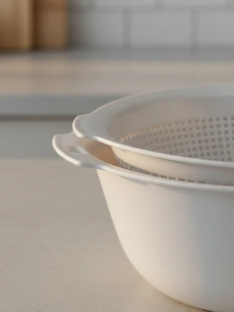 Set Colador y Bowl Plástico  para Cocina 4