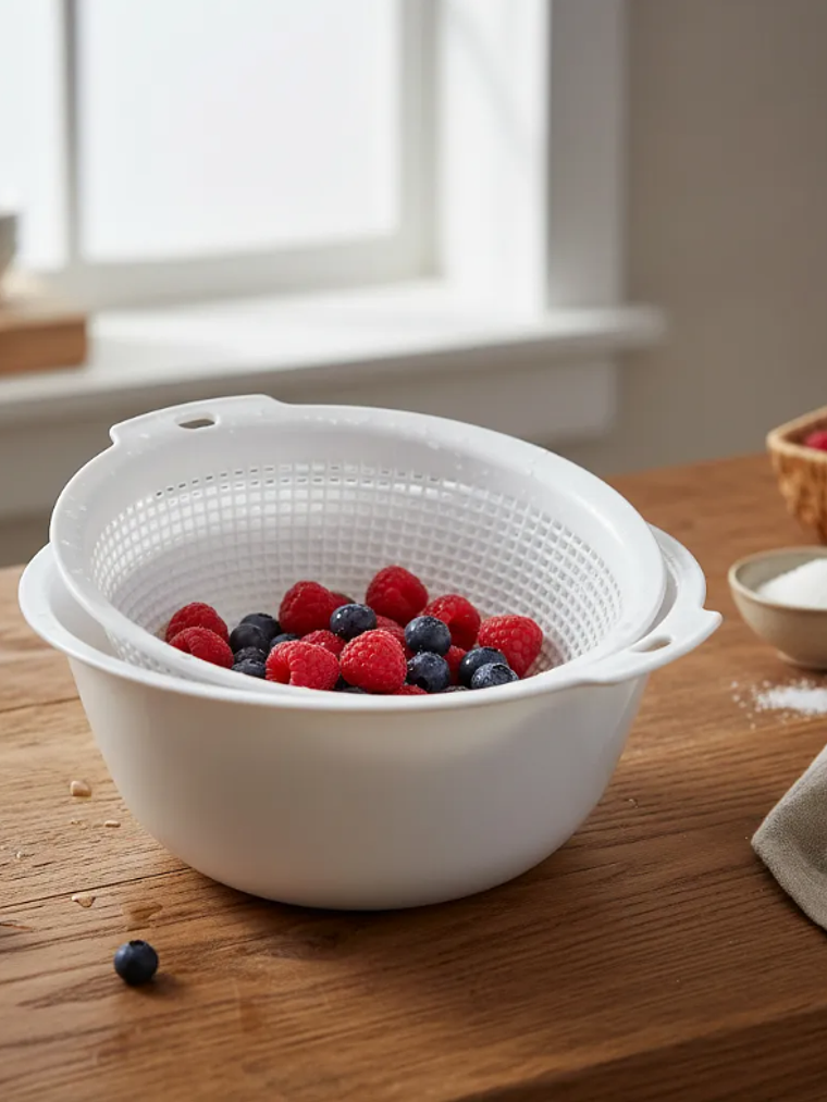 Set Colador y Bowl Plástico  para Cocina 1