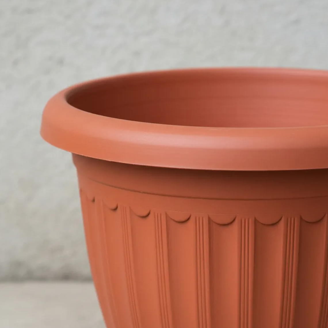 Macetero Plástico Redondo Terracota 25.5cm 4