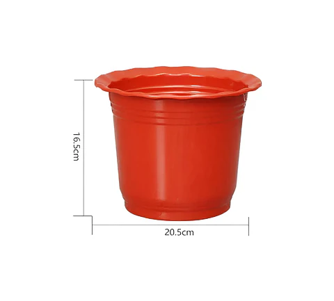 Macetero Plástico Rojo