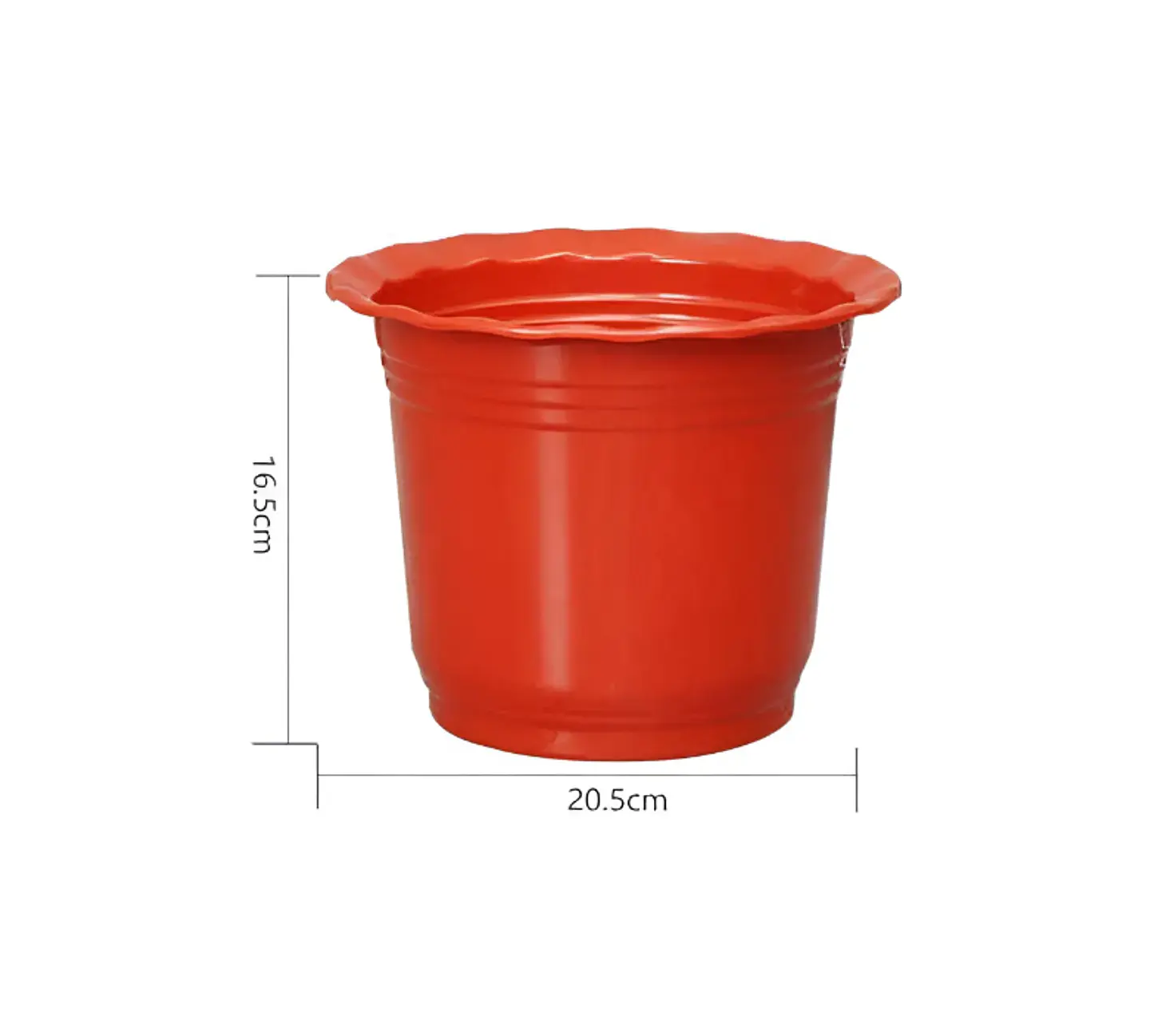 Macetero Plástico Rojo 2