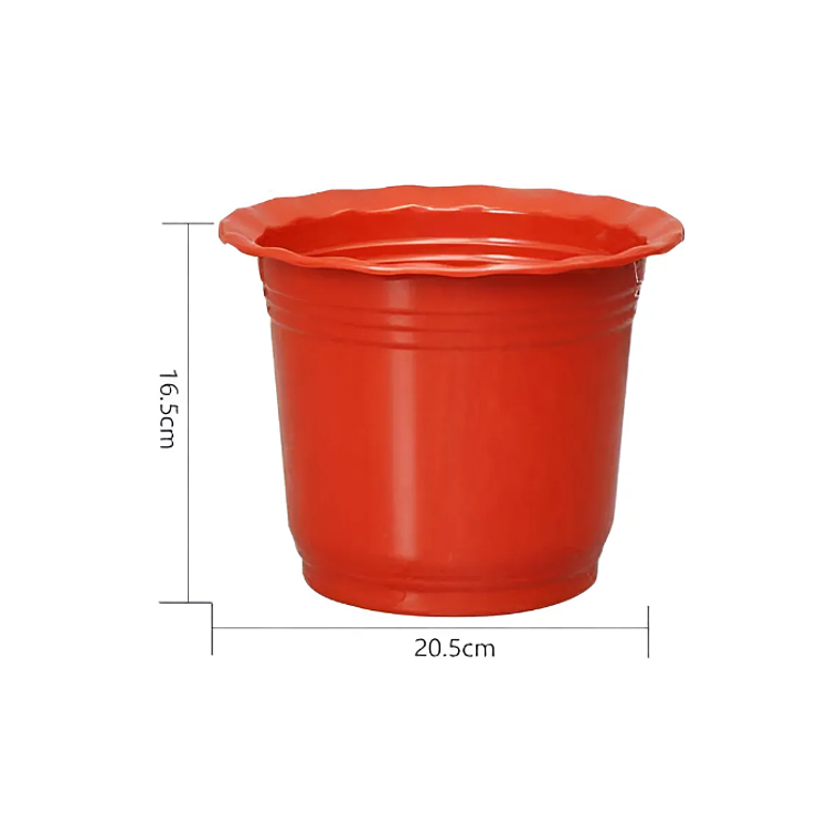 Macetero Plástico Rojo 2