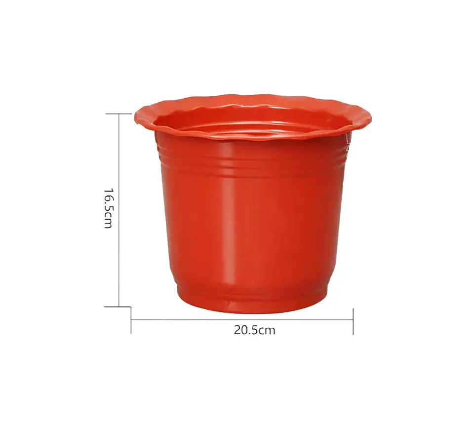 Macetero Plástico Rojo 2