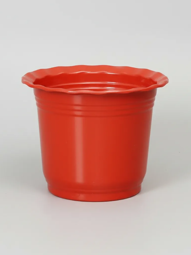 Macetero Plástico Rojo 3