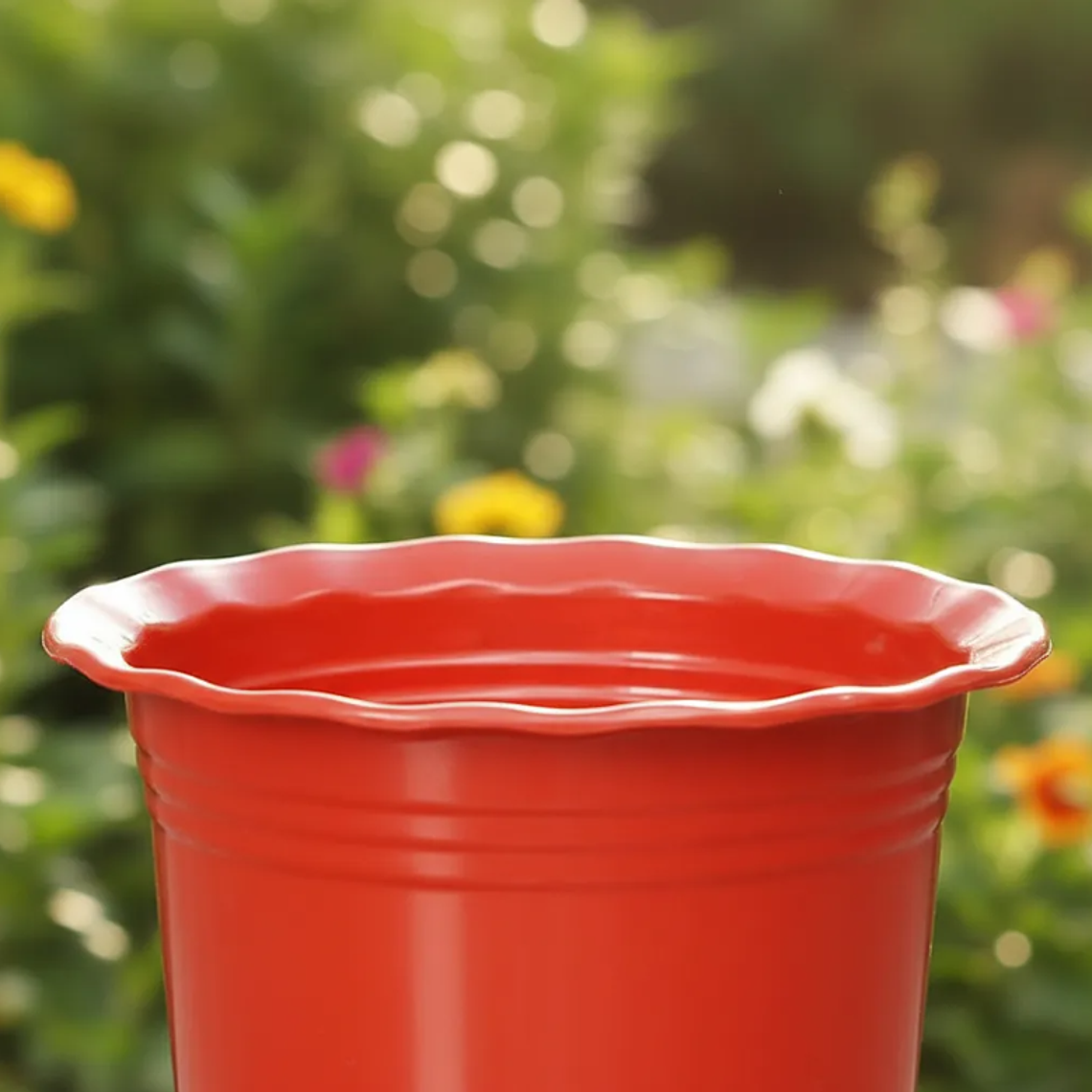 Macetero Plástico Rojo 5