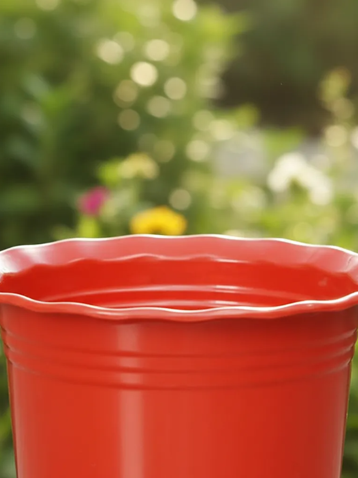 Macetero Plástico Rojo 5