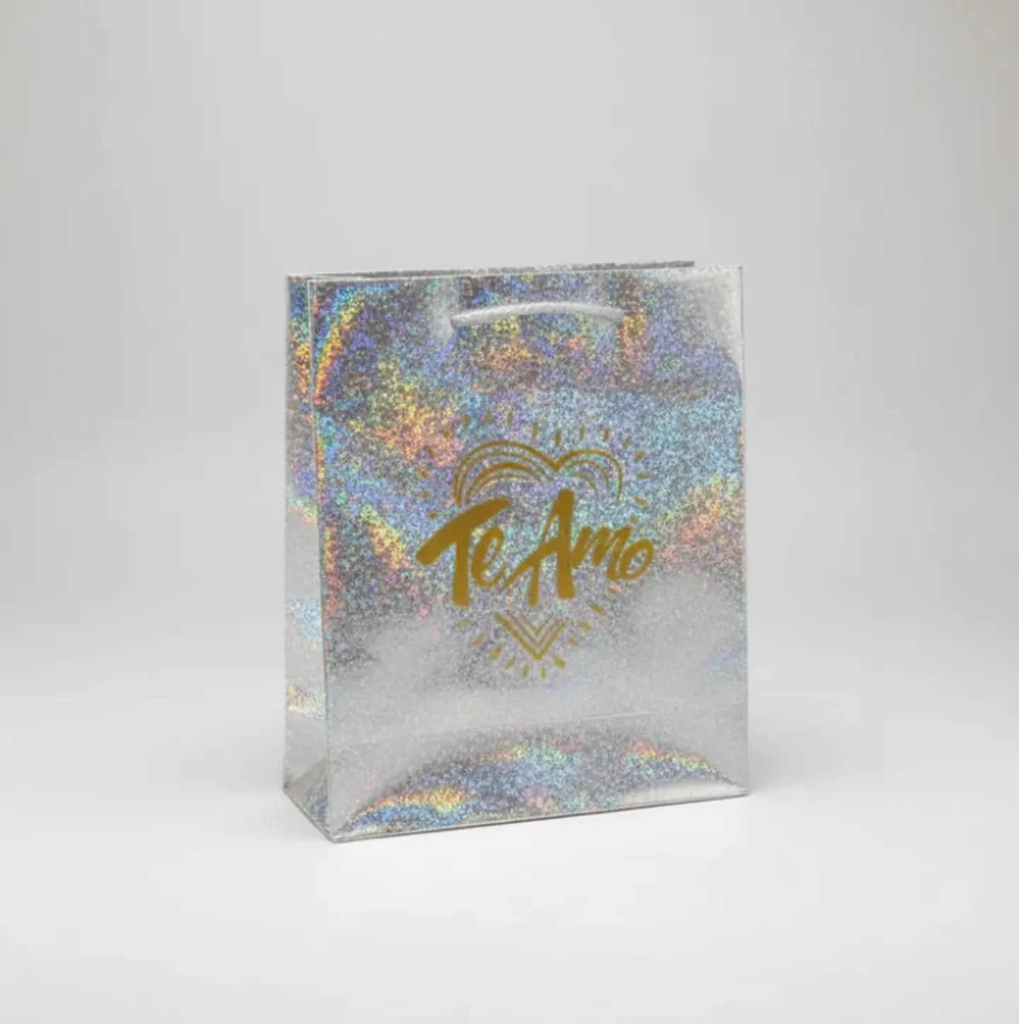  Bolsa de regalo grande Te Amo holográfica 3