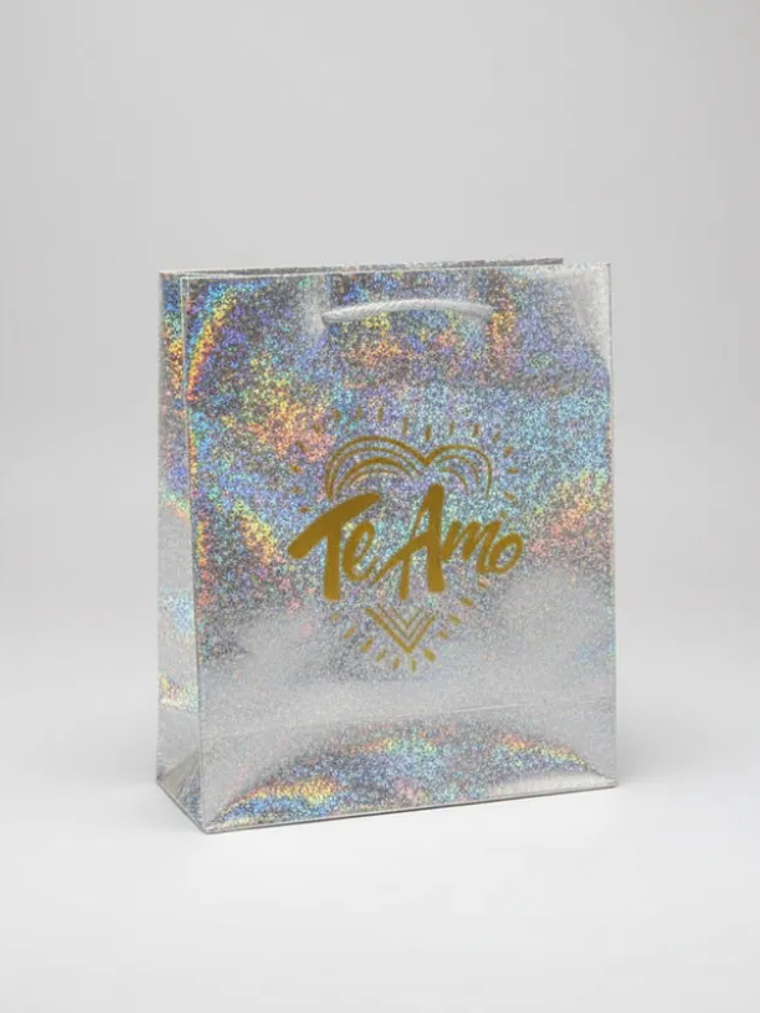  Bolsa de regalo grande Te Amo holográfica 3