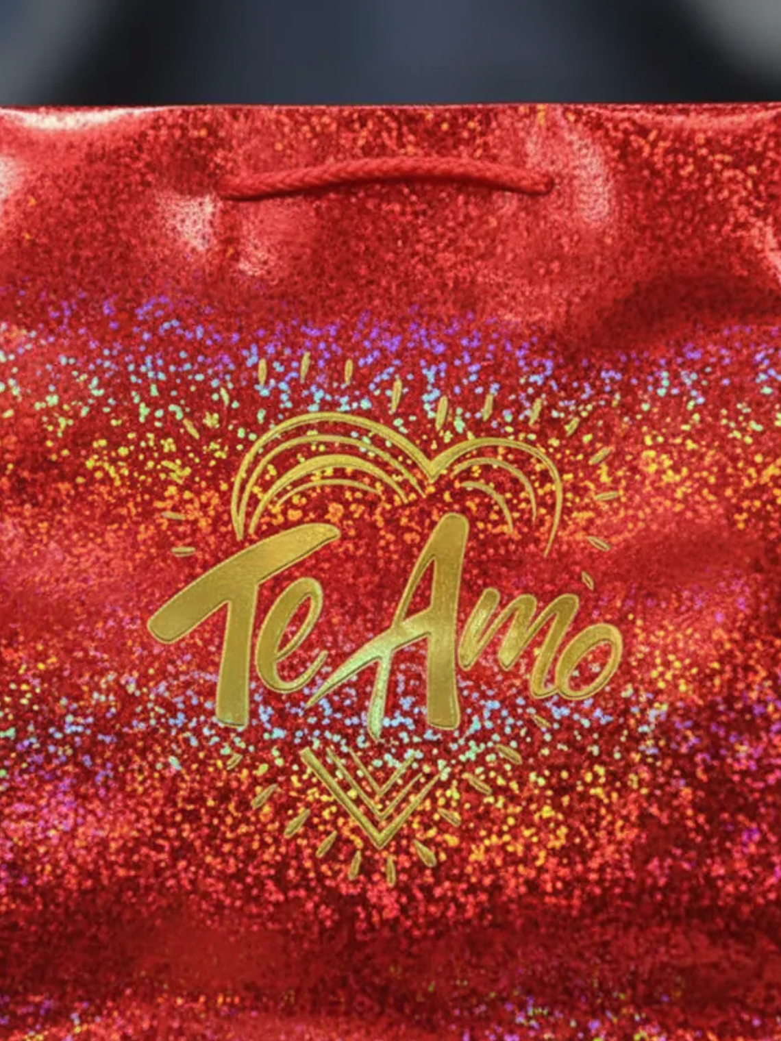  Bolsa de regalo grande Te Amo holográfica 7