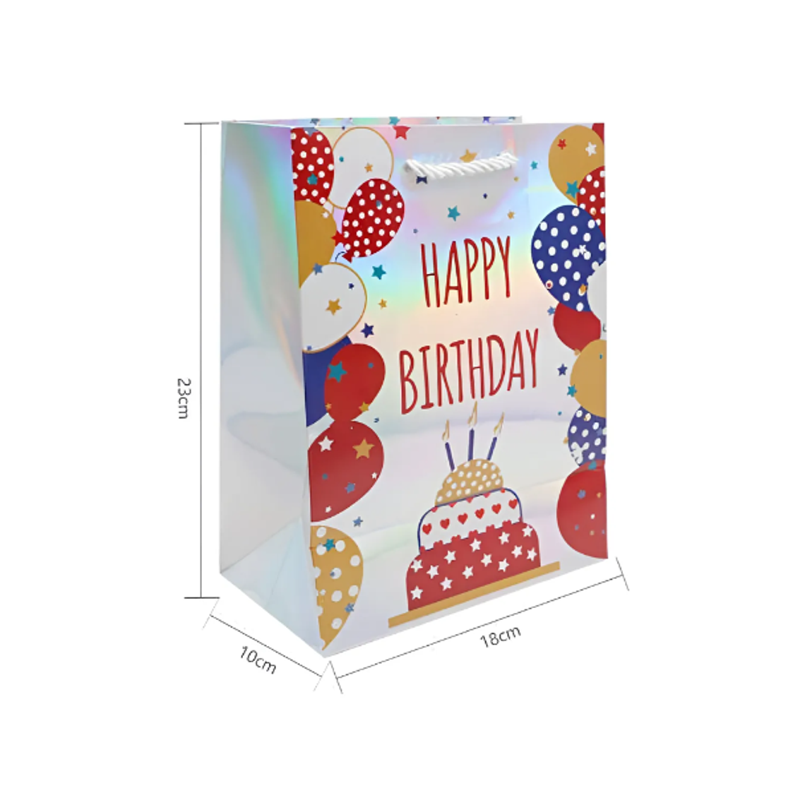 Bolsa De Regalo Cumpleaños Holográfica  2