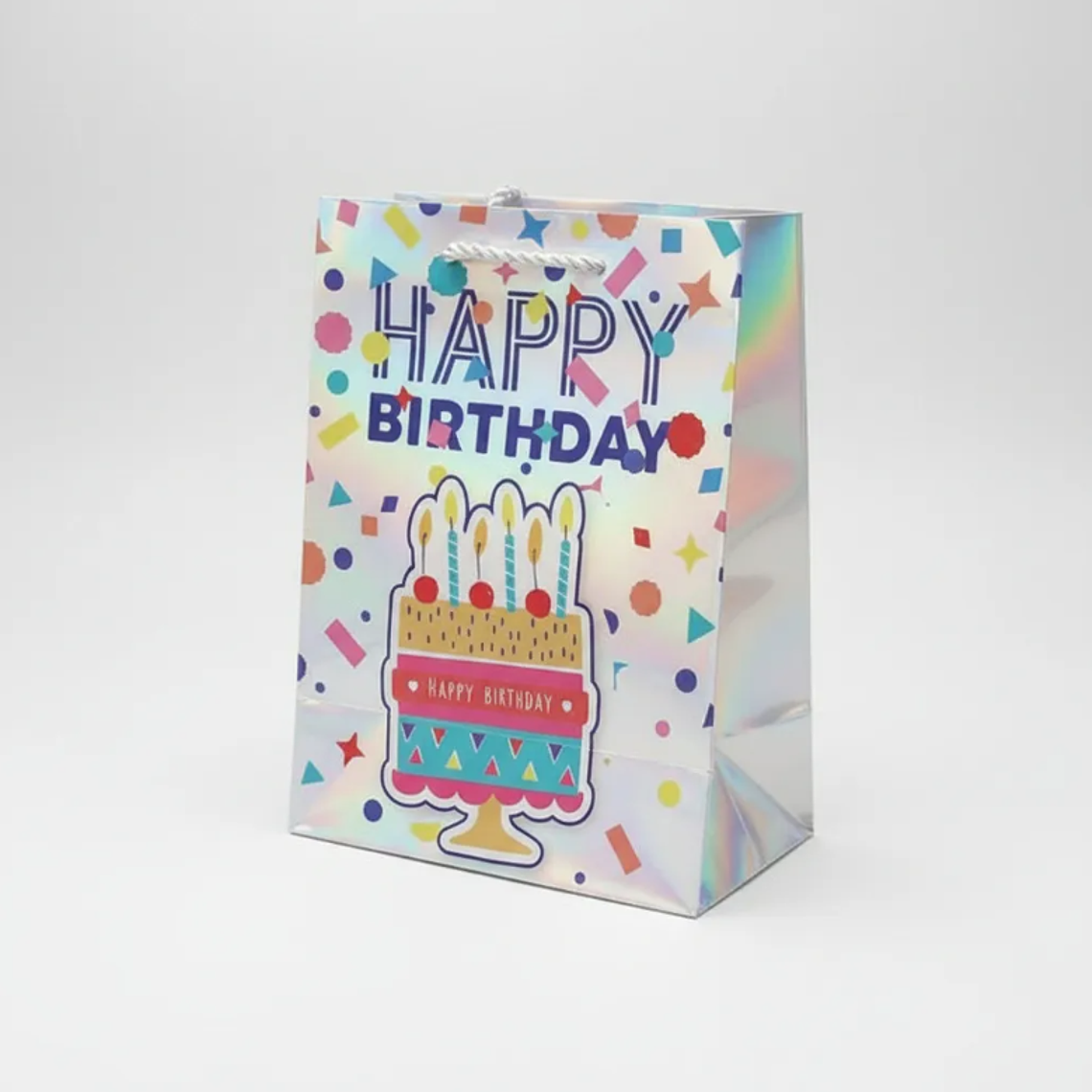 Bolsa De Regalo Cumpleaños Holográfica  3