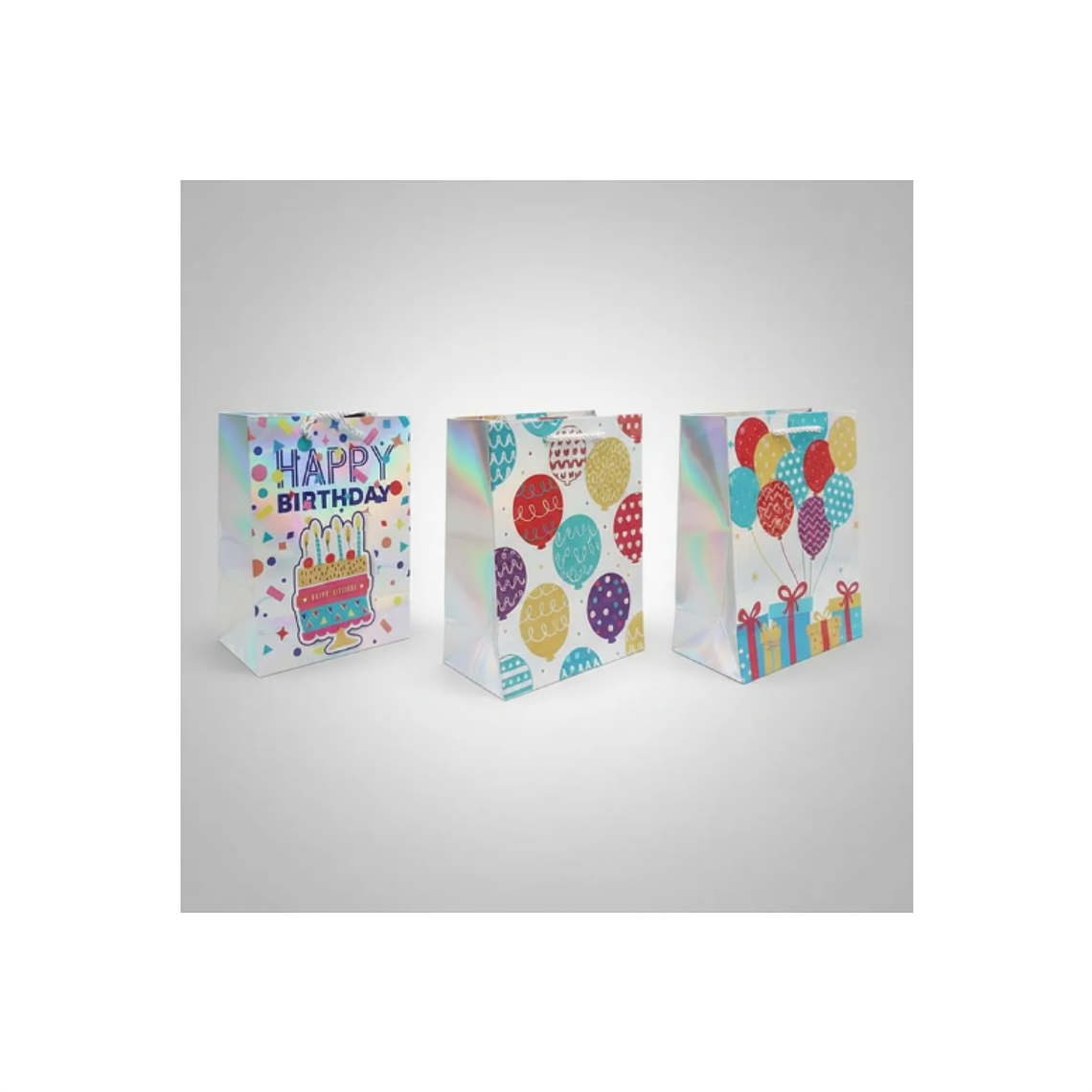Bolsa De Regalo Cumpleaños Holográfica  5