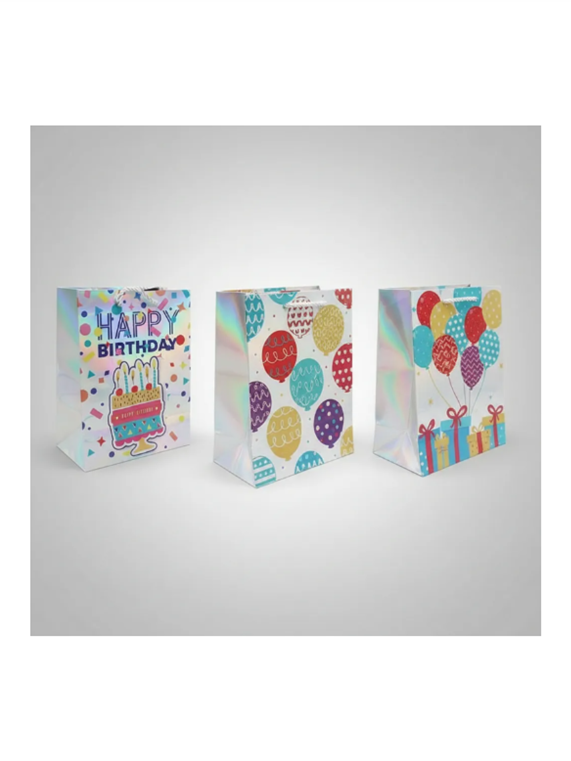 Bolsa De Regalo Cumpleaños Holográfica  5