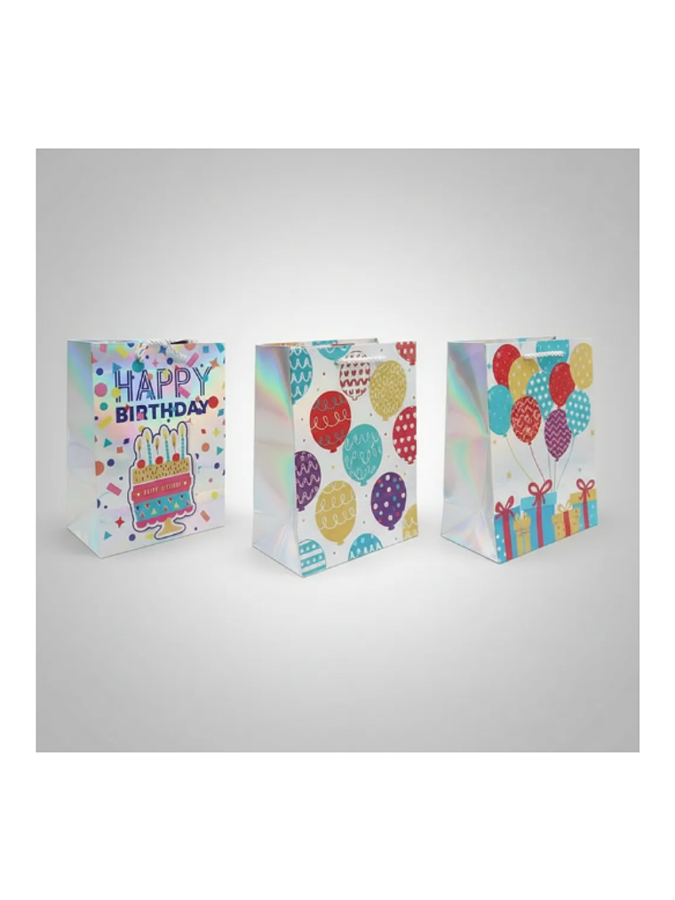 Bolsa De Regalo Cumpleaños Holográfica  5